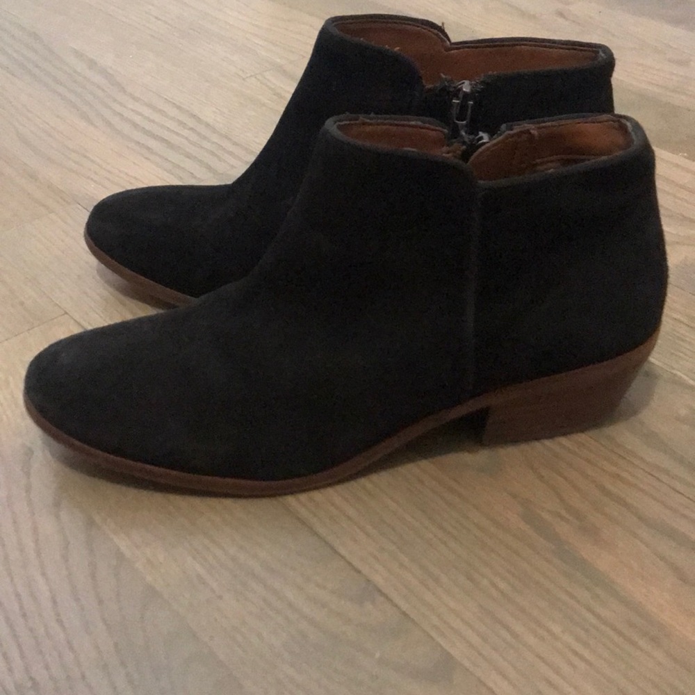 Sam Edelman Petty Ankle Suede Block Heel Booties